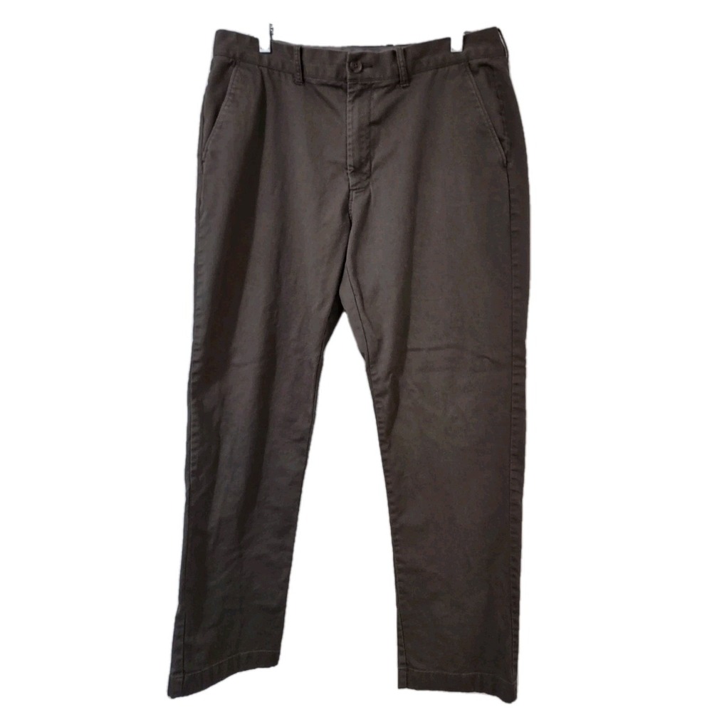 J.Crew Flex Sutton Pants 36x32 Mens Norm Cabin Core Brown Straight Chino H3186